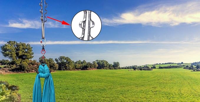 FOSER 2pcs Daisy Chains, Yoga Hammock Extension Strap, Adjustable Nylon Strap Fitness Pilates and Exercise Extend Strap