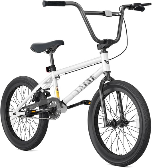 67i Boys BMX Bike 18/20 Inch Ages 8-12 Kids Bicycle with Front Rear U Brake Adjustable Seat Iron Fork 2.09" Wide Tires