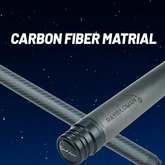 29.13" /Radial Wavy 3/8-10 3/8-11 3/8-14 Uni-Loc 5/16-18 Carbon Pool Cue Single Shaft, Low Deflection Technology, Ultra-Smooth, pro Taper, Easy to Control