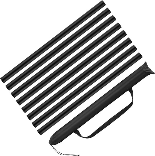 8 Pieces 23.6 Inches Foam Padded Escrima Sticks for Safe Practice Training Martial Arts and Karate with 4 Carry Bag Case