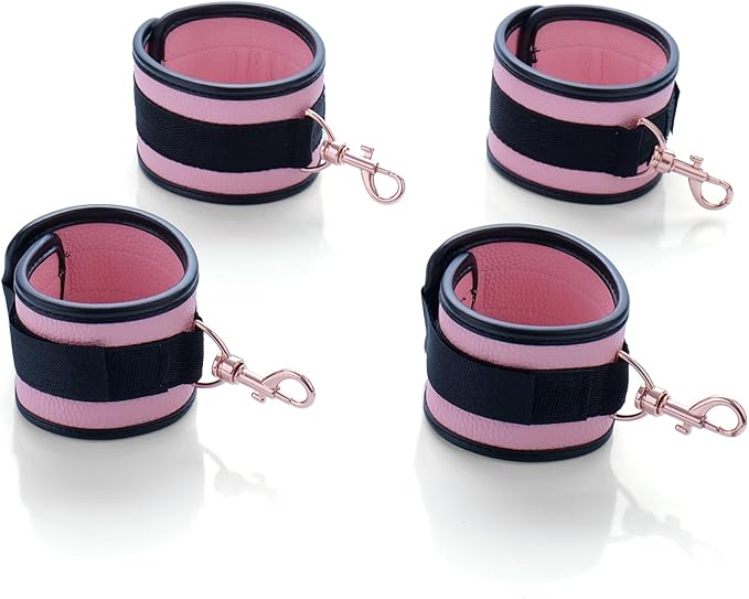 6pcs Black PU Adjustable Straps Sports Training Fitness Gear Home Yoga Set