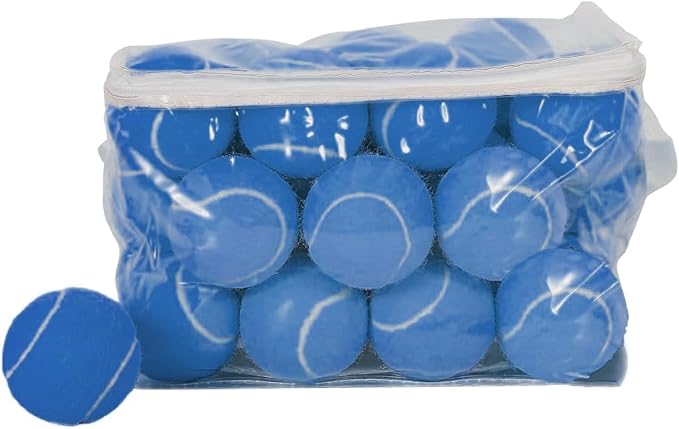 30 Pack Tennis Balls, Training Tennis Balls, Pet Dog Playing Balls, Practice Tennis Balls with Mesh Bag for Transport and Beginner Training