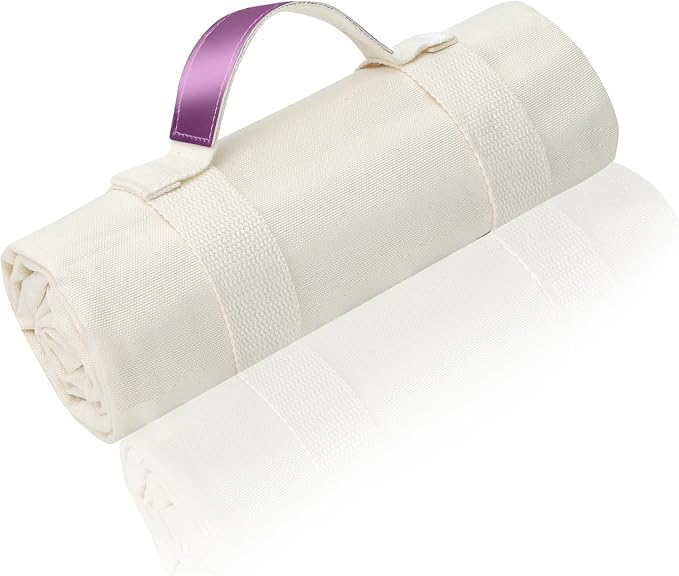 4’9” x 3’3” Compact Minimalist Water Resistant Canvas Mat,Kids/Single Use,Lightweight for Outdoor,Picnic,Beach