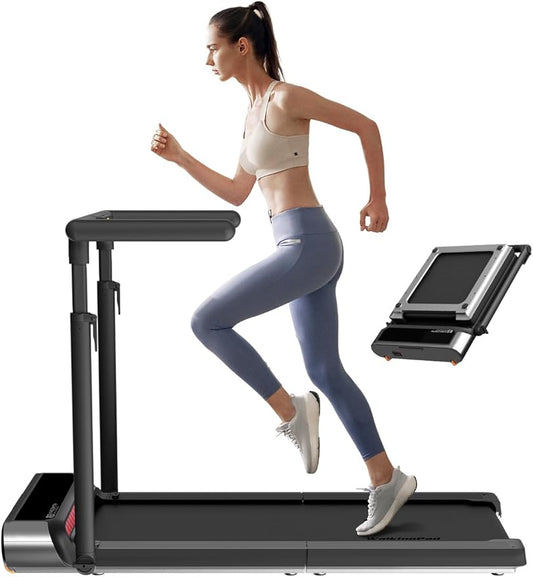 WALKINGPAD R Series Folding Treadmill, 2 in 1 Walking Pad Under Desk Treadmill for Home and Office, Compact Foldable Design with App Control and LED Display, Spacious Belt for Walking or Running