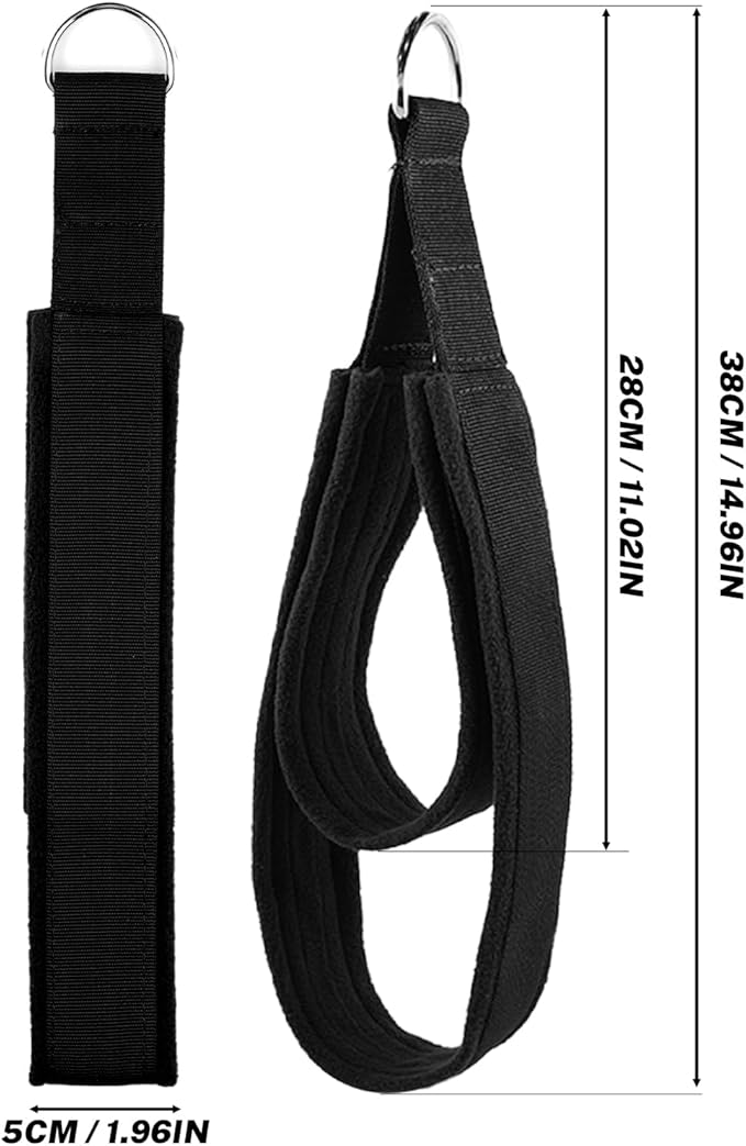 Pilates Straps Soft Padded 1 Pair Double Loop Straps D-Ring for Reformer Home Gym Workout Accessories Fitness Yoga Exercise