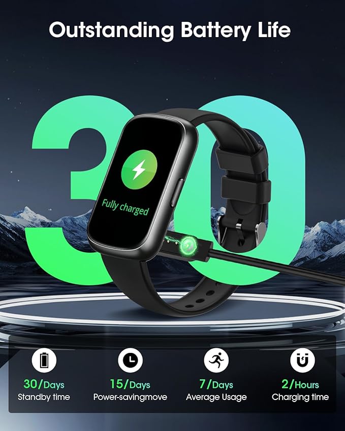 Health Fitness Tracker for Men Women: Smart Watch with 24H Heart Rate Monitor Blood Oxygen Sleep Tracker Calorie Step Counter 5ATM Waterproof Fitness Activity Trackers Compatible with iPhone Android