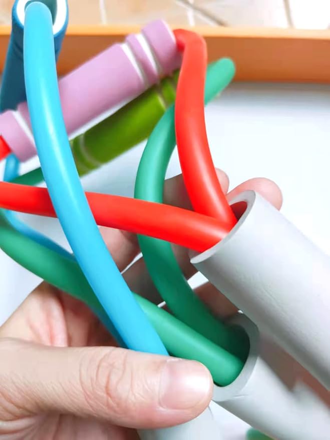 Fitness 8 Yoga Pulling Rope Resistance Band & Arm Resistance Bands Workout Chest Arm and Shoulder Stretch Bands Exercise Equipment