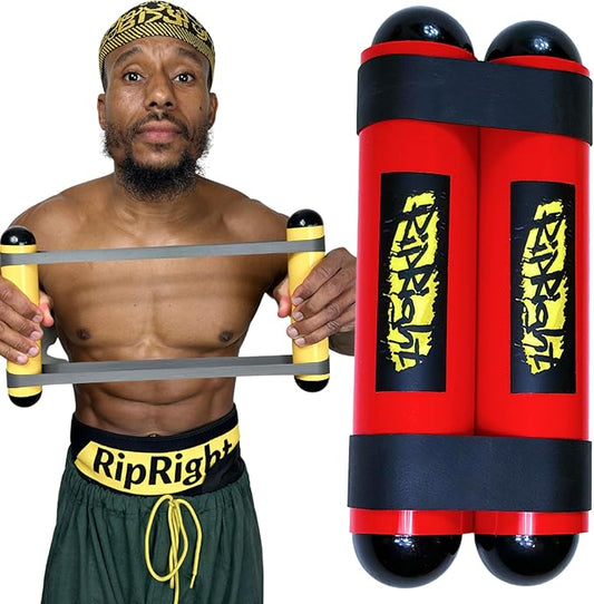 Premium RipStick Pillz, Workout Equipment for Joint Rehab, Shoulder Strength, Resistance Training, and Muscle Building, with 6 Adjustable Resistance Bands