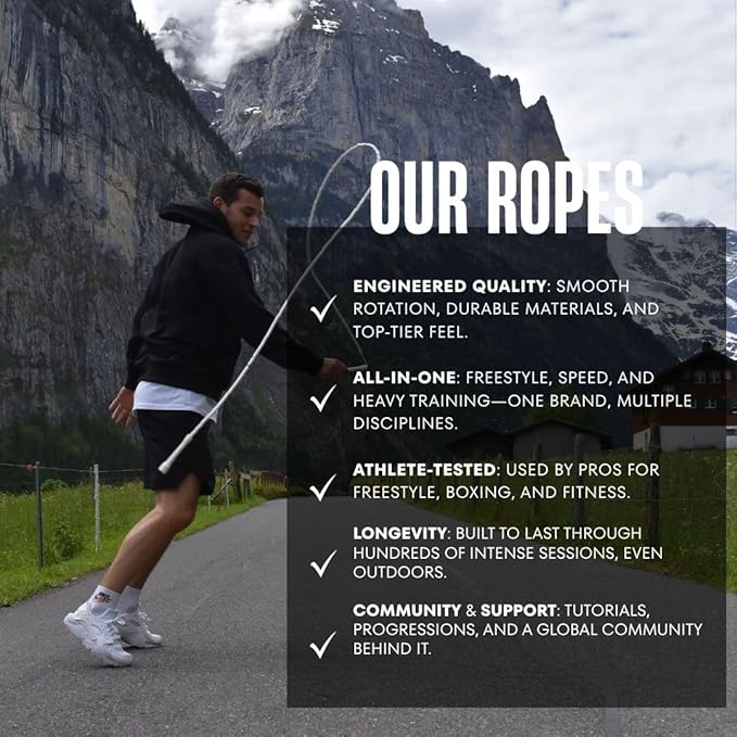 Speed Jump Rope by Dayan Kolev, 5mm PVC Skipping Rope, Great for Beginners and Advanced Athlets, Designed for Fitness, Cardio, Boxing & CrossFit, Adjustable length with Unbreakable Handles