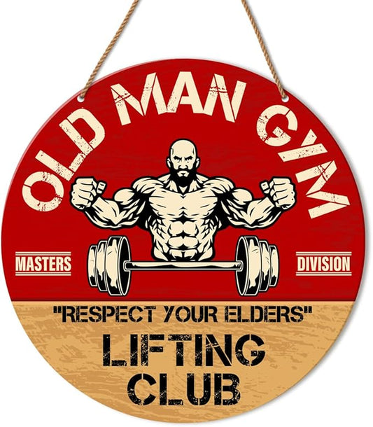 HSNBT Gym Signs Wall Decor, Home Gym Motivational Wall Decor Weightlifting Gym Hanging Signs Decorations for Fitness Workout Room Gift for Man Gym Enthusiast, Lifting Club