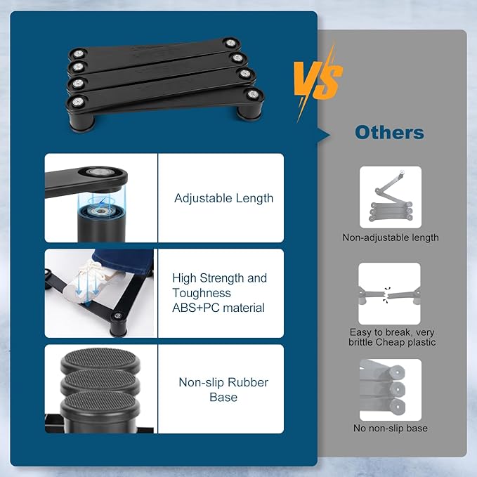 Hikeen 7-Sections Hockey Training Equipment,Magnetic Adjustable Size Hockey Stick Handling Trainer,Portable Stickhandling Training Tool for Puck Control, Reaction Time and Coordination