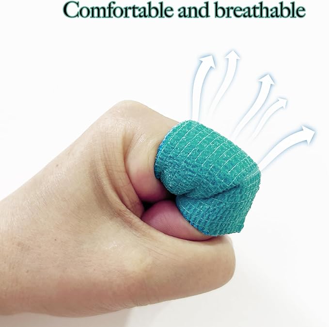 32 Rolls Self Adhesive Bandage Wrap 2 inch Cohesive Bandage Wrap Stretch Bandages Wraps Tape Colorful Elastic Self-Adherent Tape for Wrist Ankle Sports Swelling Sprains