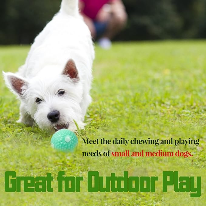 2 inch Dog Training Tennis Balls and Rubber Balls, Interactive Dog Playing Balls Dog Toy Balls Chew Toys for Small Medium Size Dogs Playing Fetching (16 Pack)