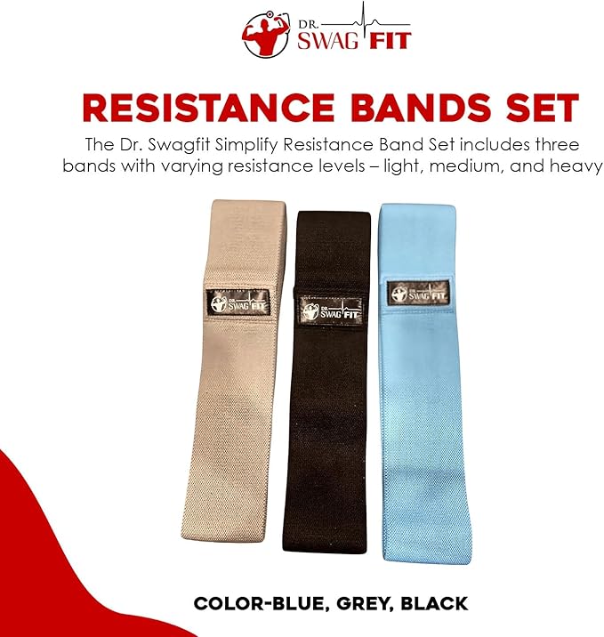 Resistance Bands Set, Versatile Latex Exercise Bands for Home and Gym Workouts, Ideal Workout Equipment for Men and Women, Resistance Bands for Legs, Physical Therapy, (3-Pack)