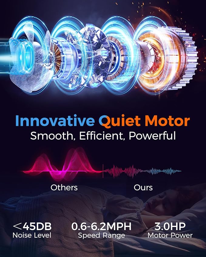 Portable Foldable Treadmills for Home, Small Folding Treadmill for Home Office with 300 LBS Capacity, Walking Running Exercise Electric Compact Treadmill with LED Display