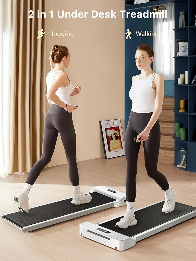 WALKINGPAD Foldable Walking Pad Treadmill for Home Office, Under Desk Treadmill with Adaptive Speed Control, Compact Design for Small Spaces, No Assembly Needed