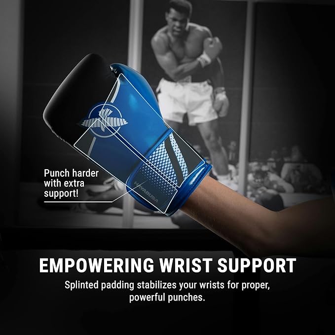 Hayabusa Sport Boxing Gloves for Men and Women – Dual-Splinted Wrist Support, Multi-Density Foam Padding, Contoured Fit – Ideal for Boxing, Kickboxing, and Muay Thai Training