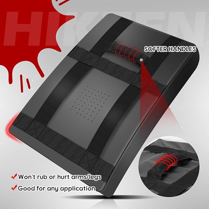 Hikeen Kick Shield Muay Thai Pads, Denser Softer Foam Kick Boxing Pads for MMA, Martial Arts, Karate, Taekwondo, Punching, Foot, Knee and Elbow Target- 24"x16" Blocking Pad with Handles (1PCS)