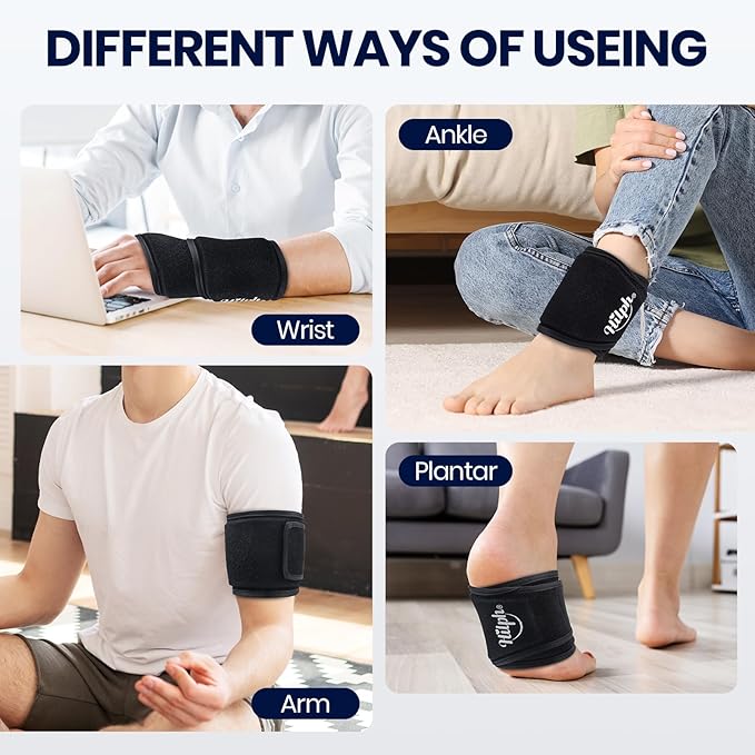 Hilph Wrist Ice Pack Wrap for Carpal Tunnel Relief, Reusable Super Soft & Stretchable Gel Ice Pack for Wrist & Hand Pain Relief, Tendonitis, Arthritis, Surgery Recovery, Mommy Wrist