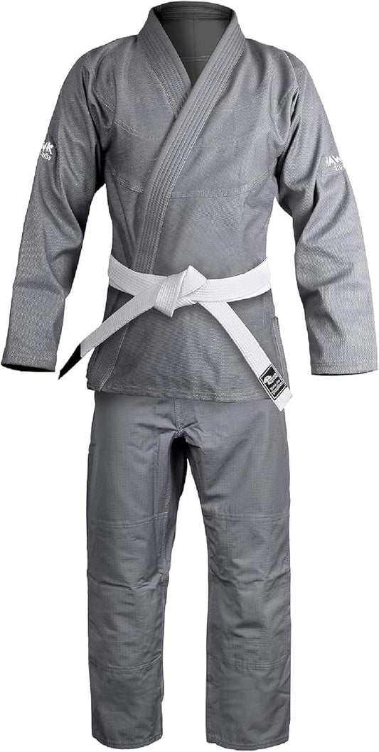 Hawk Sports Brazilian Jiu Jitsu Gi for Men and Women with Jacket, Pants, and White Belt for Martial Arts Training