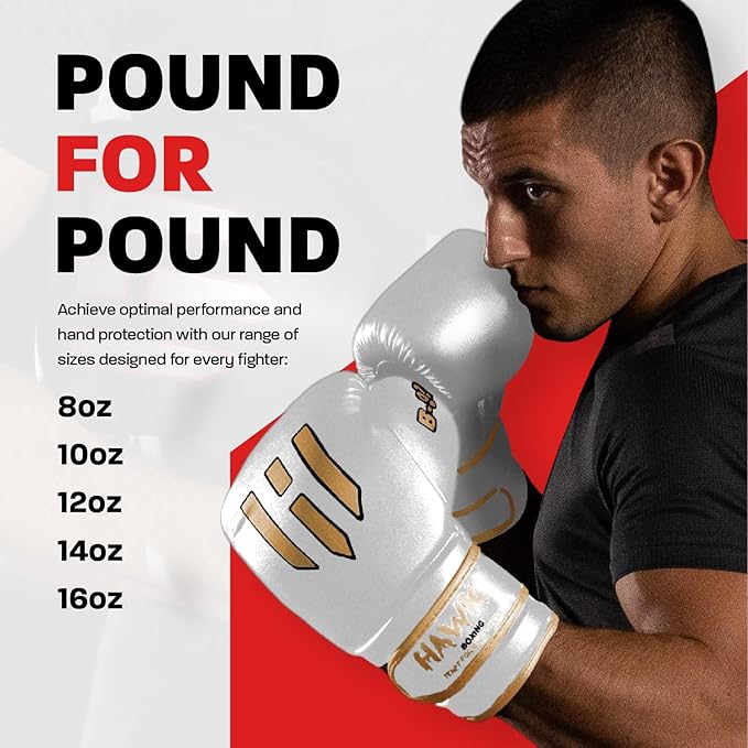 Hawk Sports Boxing Gloves for Men and Women, Comfy Boxing Training Gloves with Foam Padding for Throwing Power Punches with Confidence, Heavy Bag Boxing Gloves for Training and Sparring