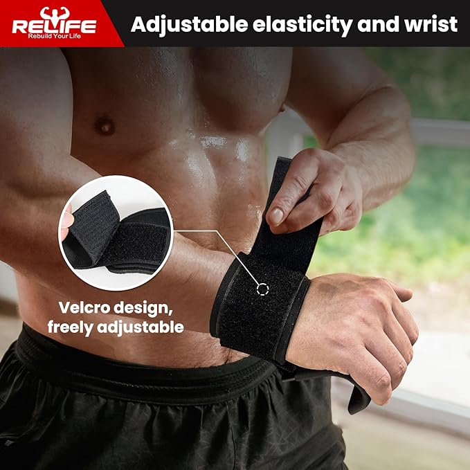 RELIFE REBUILD YOUR LIFE Lifting Hooks for Men and Women(Pair), Pull Up Straps, Gym Reapers Lifting Wrist Grips, Heavy Powerlifting, Lifting Hooks for Weight Lifting