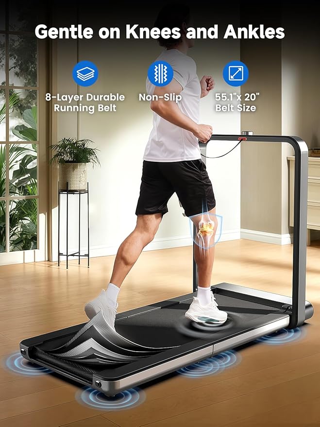 WALKINGPAD X Series Folding Treadmills for Home, Smart Vertical Fold, LED Display with Rotary Control, No Assembly