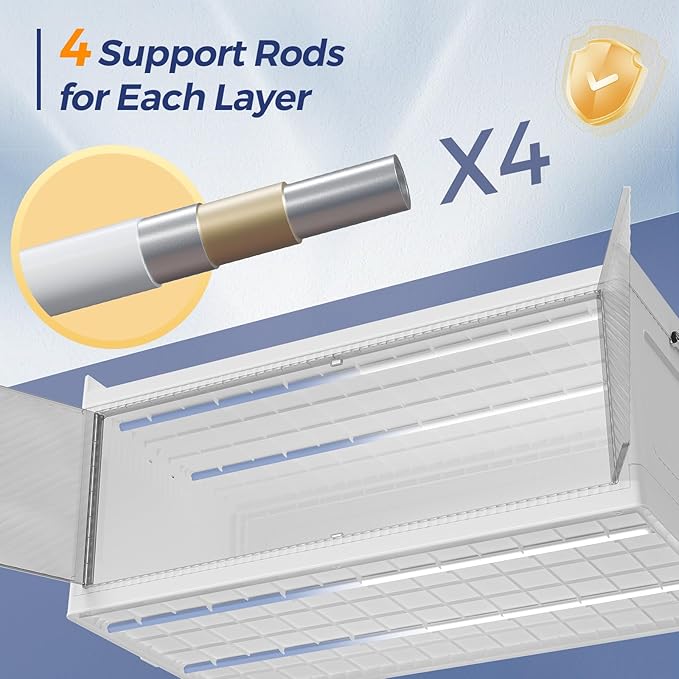 320GAL Extra Large Stackable Storage Bins with Lid, 1280QT Plastic Closet Organizer and Storage Cabinet with Wheels and Doors, Folding Storage Box Container for Home Organization, 4Pack White