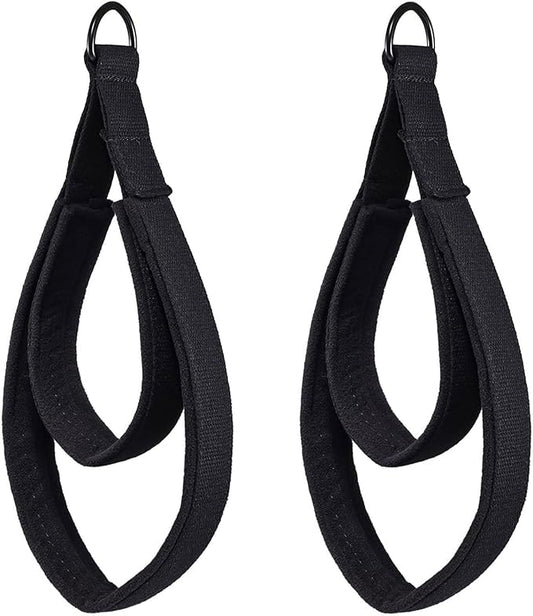 Pilates Double Loop Straps for Reformer, D Ring Straps Handle, Yoga Exercise Straps, 2 PCS