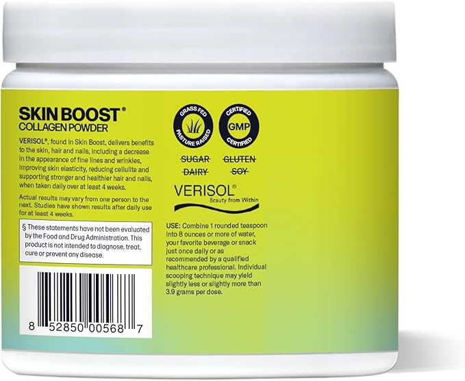 Hydrolyzed Collagen Powder - Sparkle Skin Boost (Tropical Coconut Pineapple) [50-Serves] Verisol Collagen Hydrolysate Protein Powder Vitamin C Paleo Non-GMO Gluten Free Beauty Supplement Drink