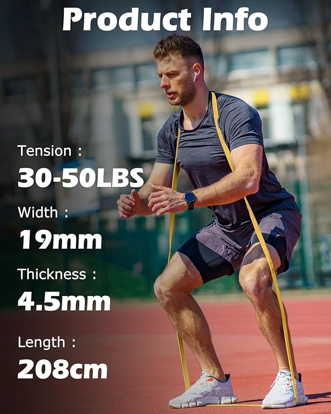 Zacro Resistance Bands, 6 Resistance Levels Pull Up Assistance Bands, Exercise Bands for Men&Women, Heavy Duty Resistance Band Set with Door Anchor, for Working Out, Muscle Training, Physical Therapy