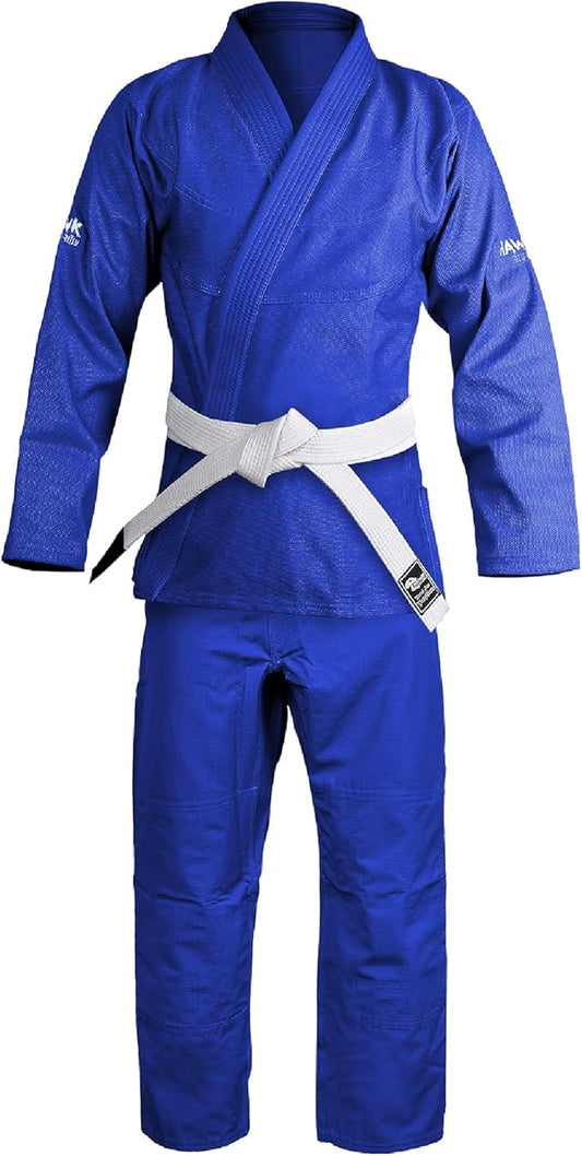 Hawk Sports Brazilian Jiu Jitsu Gi for Men and Women with Jacket, Pants, and White Belt for Martial Arts Training