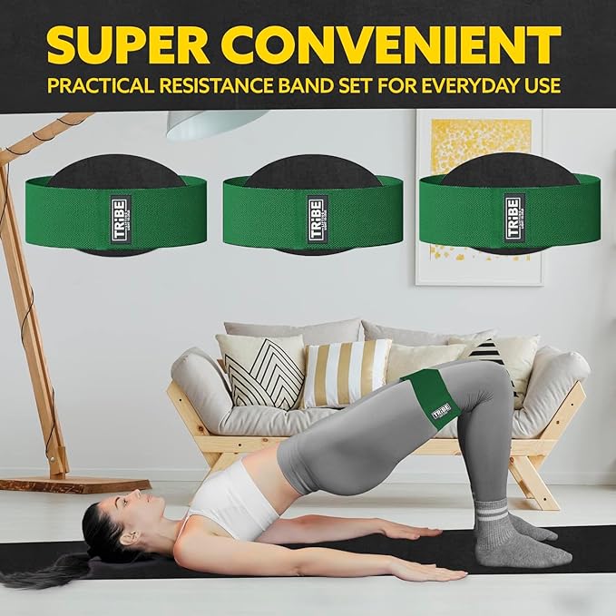 Fabric Resistance Bands for Legs - Workout Bands Resistance Bands for Men and Women - Booty Bands for Working Out - Exercise Bands Resistance Bands Set - Elastic Bands for Exercise