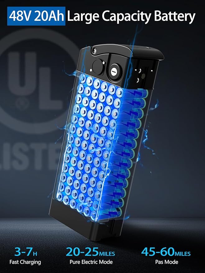 2 Seater Electric Bike for Adults,Mini Bike 500/750 Motor,28MPH,48V/15AH Removable Battery,25-30Miles 16" Fat Tire Commuter Ebike,Full Suspension Foldable Electric Bicycles for Adults Teens