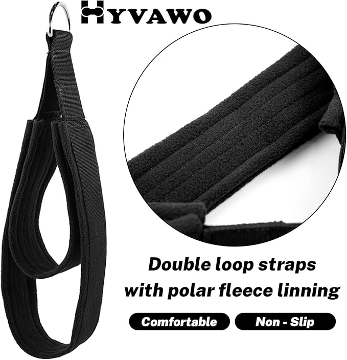 Pilates Straps Soft Padded 1 Pair Double Loop Straps D-Ring for Reformer Home Gym Workout Accessories Fitness Yoga Exercise