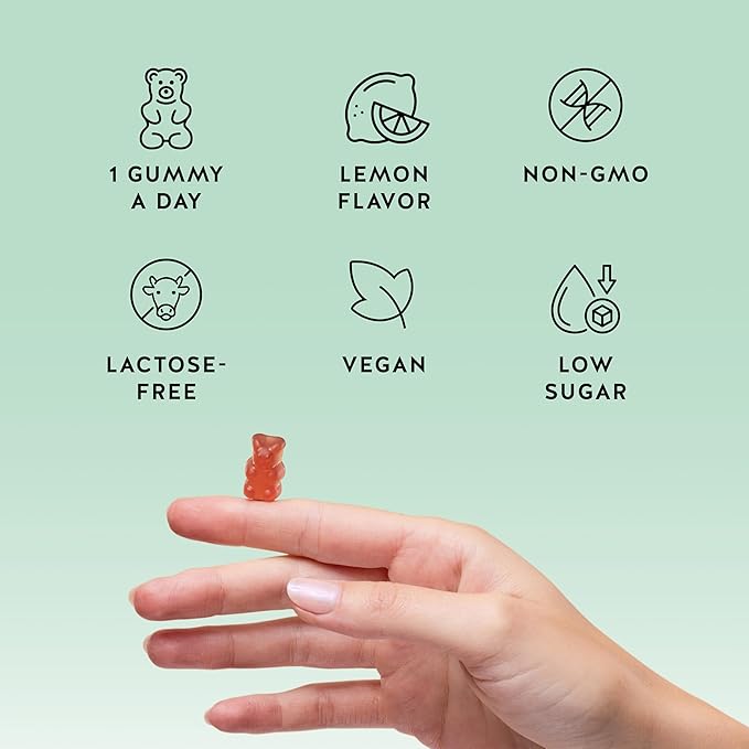 Immune Support Gummies – Vitamin C, D, B6 & B12 – Daily Immune Boost – Vegan, Naturally Flavored (90 Gummies)