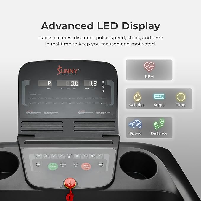 Sunny Health & Fitness Smart Wi-Fi Treadmills