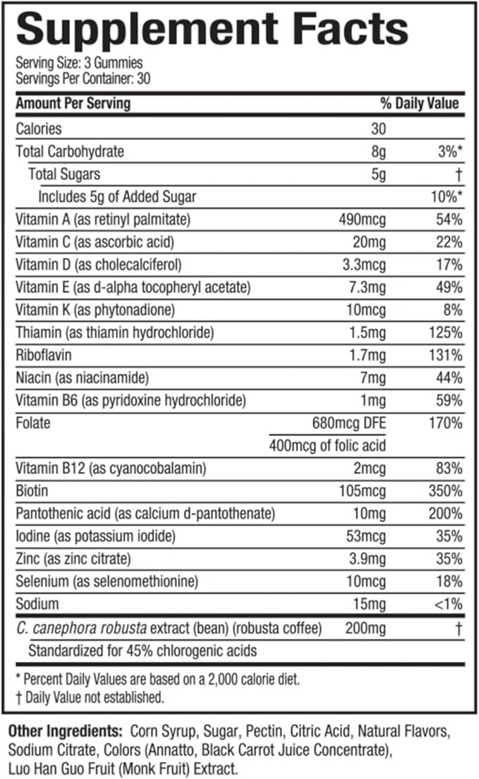 Hydroxycut Gummies (Pack of 3) - 99% Caffeine Free - Metabolize Carbs, Proteins & Fats - Includes 15 Essential Vitamins & Minerals - for Women & Men