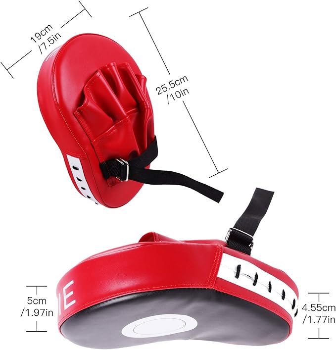 3 in 1 Boxing Training Equipment, Punching Mitts, Martial Arts Target Training Paddle and Kicking Pad for Kickboxing, Taekwondo, Karate, Muay Thai, Dojo, MMA, Sparring for Kids, Toddler, Women