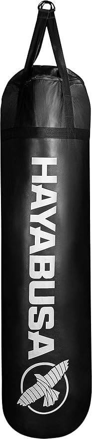 Hayabusa Engineered Leather Heavy Punching Bag - Unfilled - Black, 5 Feet