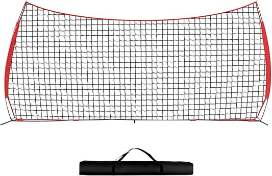 7x7ft/12x9ft/16x10ft/20x10ft Barricade Backstop Net, Sports Barrier Net, Multi-Sport Net with Carry Bag, Protective Screen for Practice- Baseball, Softball, Lacrosse, Soccer, Basketball, Tennis