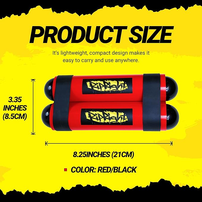 Premium RipStick Pillz, Workout Equipment for Joint Rehab, Shoulder Strength, Resistance Training, and Muscle Building, with 6 Adjustable Resistance Bands