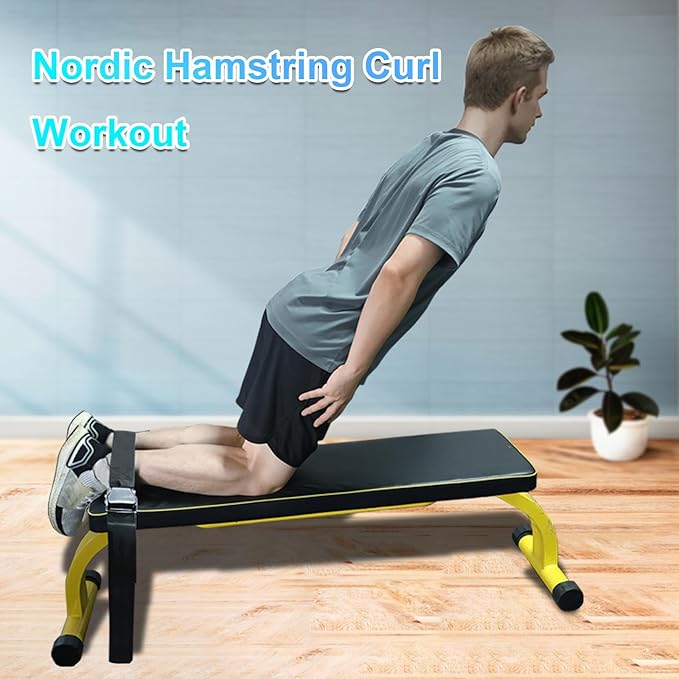 Nordic Hamstring Curl Strap with Quick-Release Buckle – Adjustable Leg Strap for Nordic Curls, Leg Extensions & Home Gym Workouts – Easy to Use for Men & Women