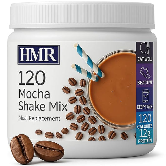 HMR 120 Shake Meal Replacement Powder | Mocha Shake Mix to Support Healthy Weight Loss | 12g of Protein | Nutritional Drink | Low Calorie Food | 12 Servings