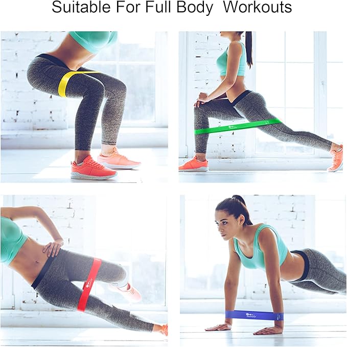 Resistance Bands Set, Himaly Exercise Bands Strength Training Fitness Bands Workout Elastic Bands with Legs Ankle Straps, Door Anchor, Handles & Carry Bag for Home Outdoor Workouts