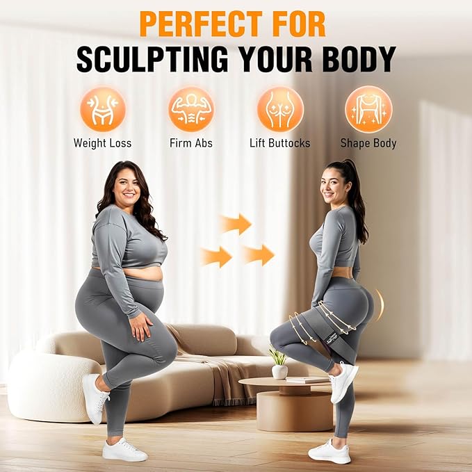 Fabric Resistance Bands for Working Out - Exercise Bands for Women and Men, Booty Bands for Legs and Glute, Yoga, Pilates, Rehab, Fitness and Home Workout