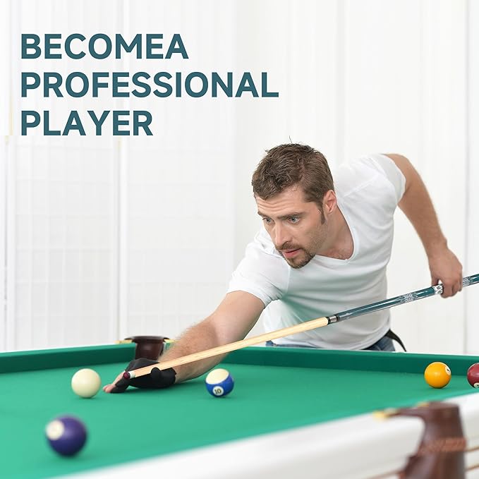 HomeSeason Pool Cue Stick 57" Billiard Cue Sticks Professional Low Deflection Pool Sticks