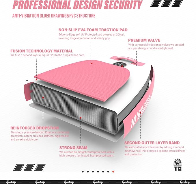 Inflatable Paddle Board with Premium SUP Board Accessories, Allround Paddle Boards for Adults/Kids,Stand Up Paddle Board Defender Collection