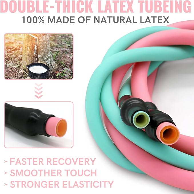 Aihoye Resistance Bands for Working Out, Exercise Bands with Handles, Stretch Bands for Exercise, Workout Bands with Door Anchors for Physical Therapy & Strength Training