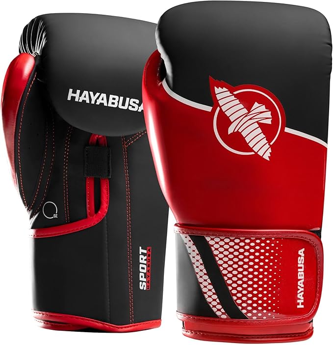 Hayabusa Sport Boxing Gloves for Men and Women – Dual-Splinted Wrist Support, Multi-Density Foam Padding, Contoured Fit – Ideal for Boxing, Kickboxing, and Muay Thai Training